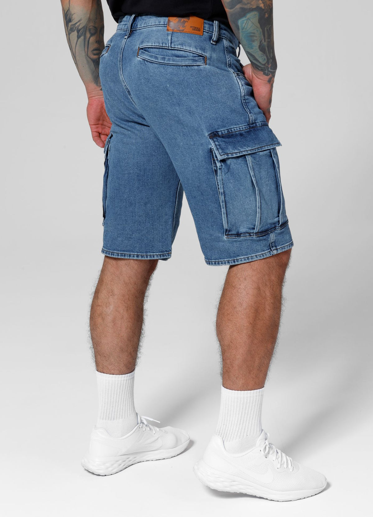 Denim cargo shorts Classic Wash Deerhorn