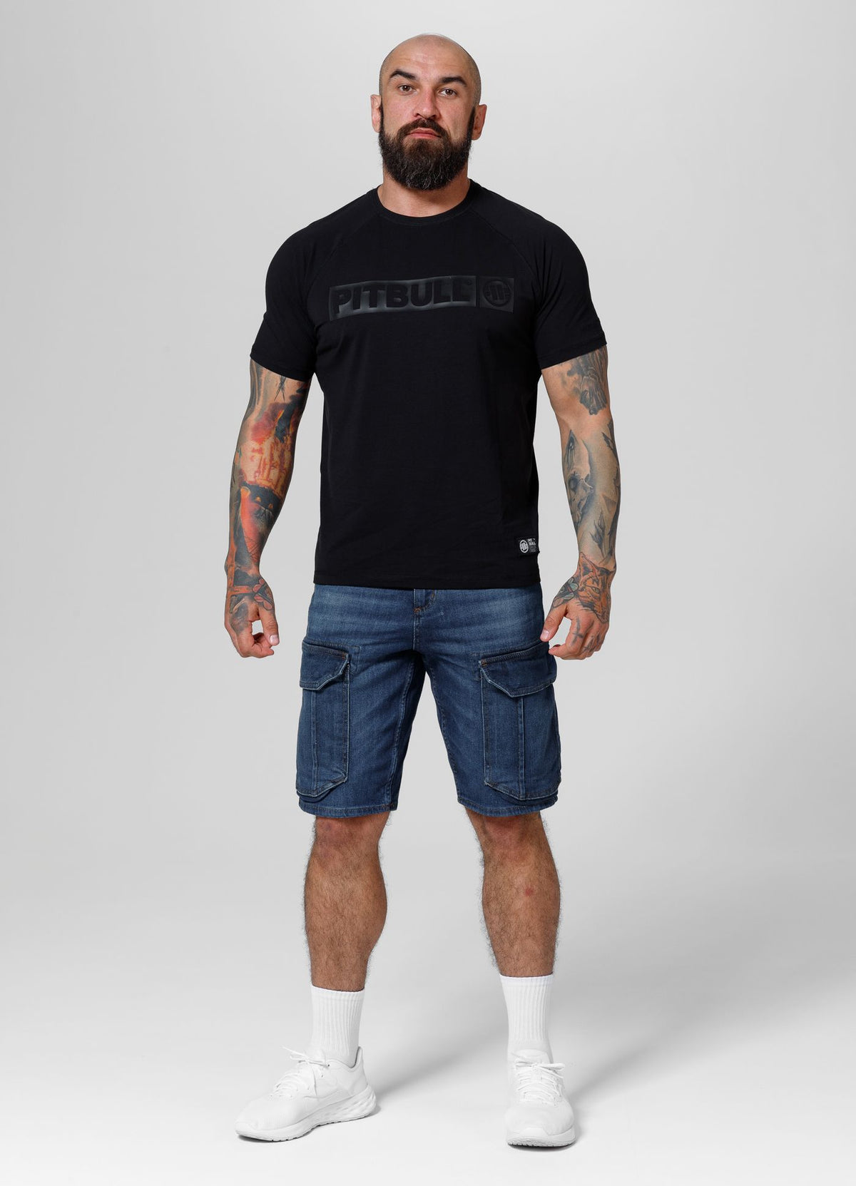 Denim cargo shorts Navy Wash Longspur