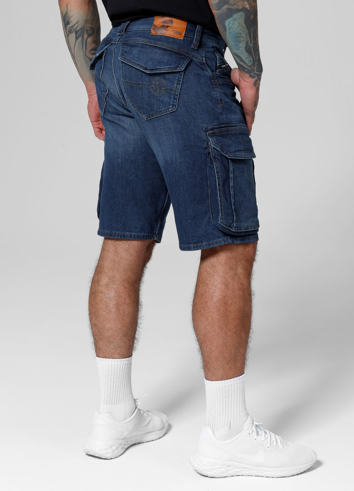 Denim cargo shorts Navy Wash Longspur