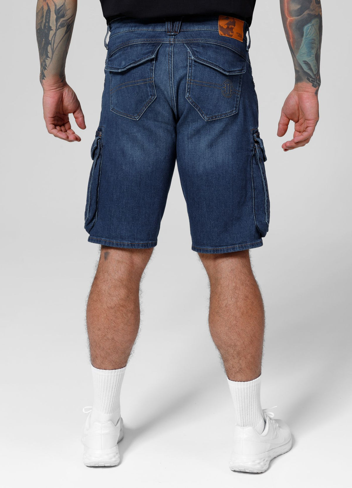 Denim cargo shorts Navy Wash Longspur