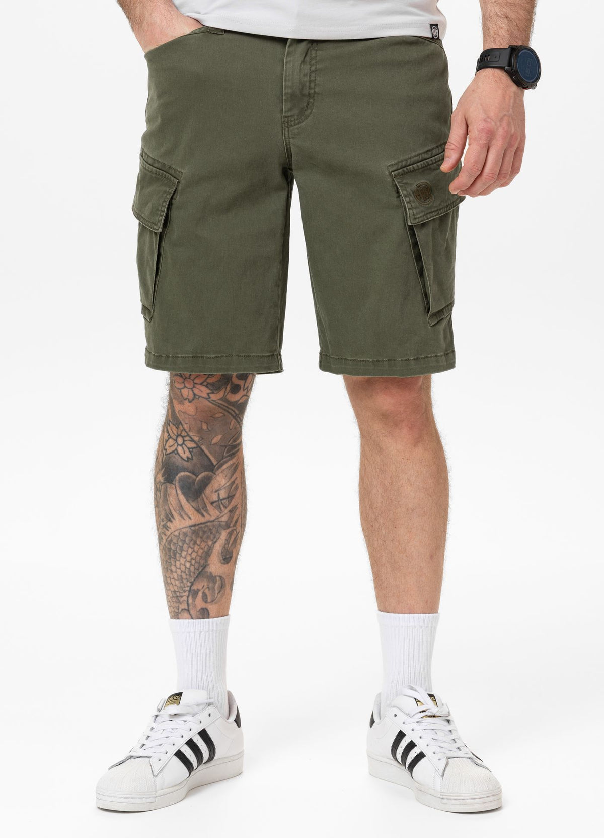 Men's Cargo Shorts SCOTT - Olive