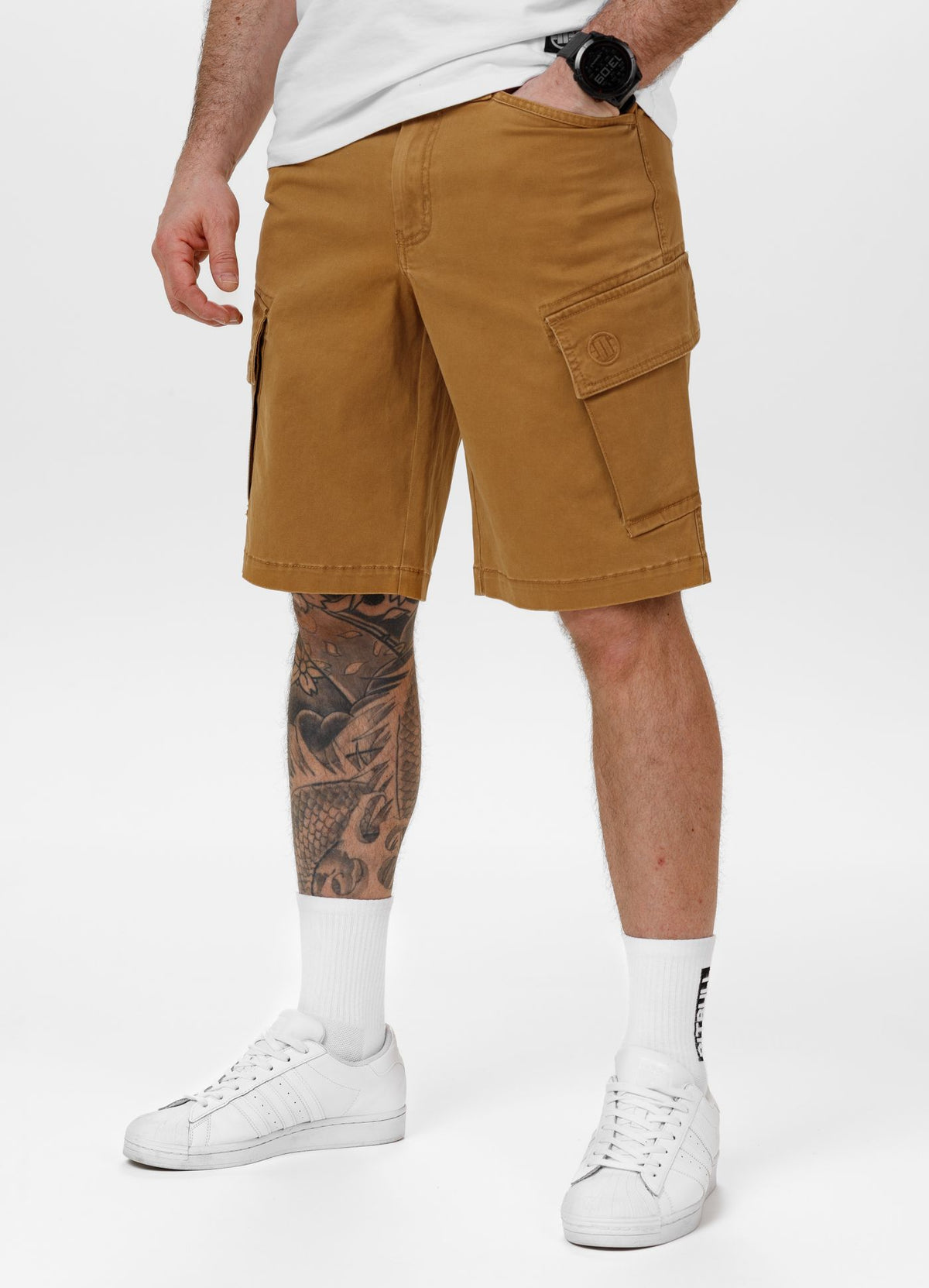 Men&#39;s Cargo Shorts SCOTT - Honey Yellow