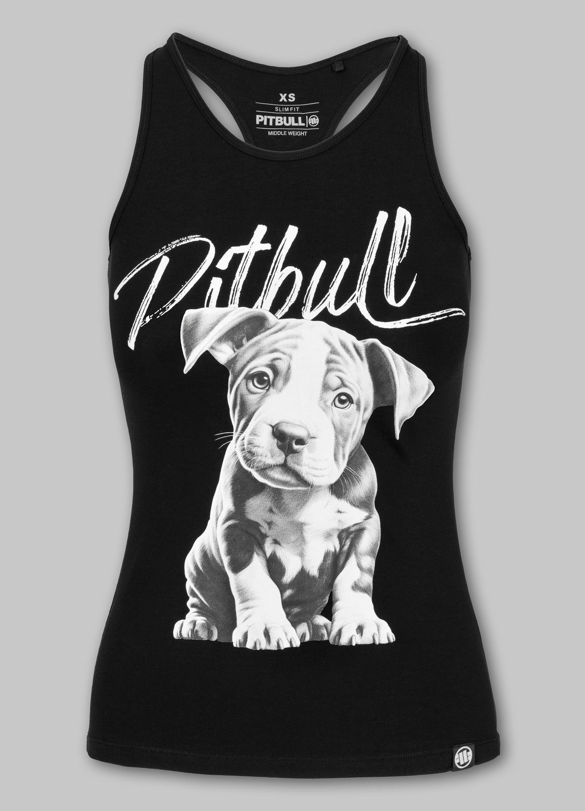 Women's Tank Top Slim Fit PUPPY - Black
