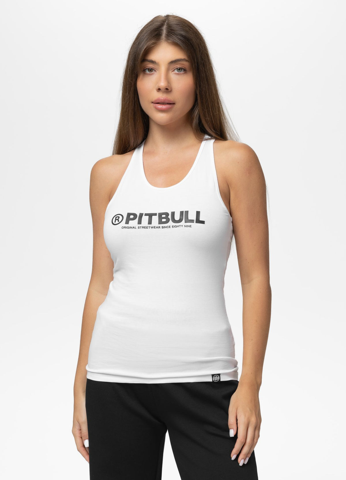 Women's Tank Top Slim Fit PITBULL R - White