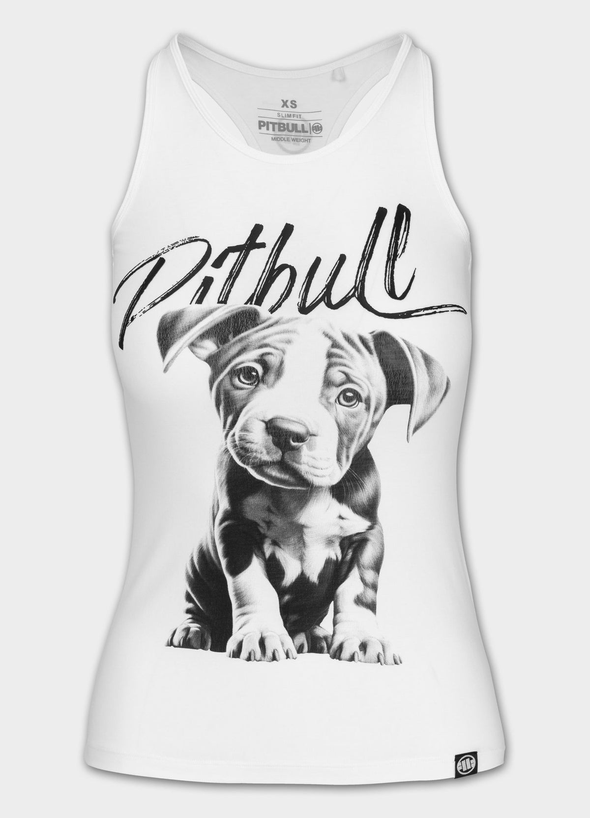 Women's Tank Top Slim Fit PUPPY - White