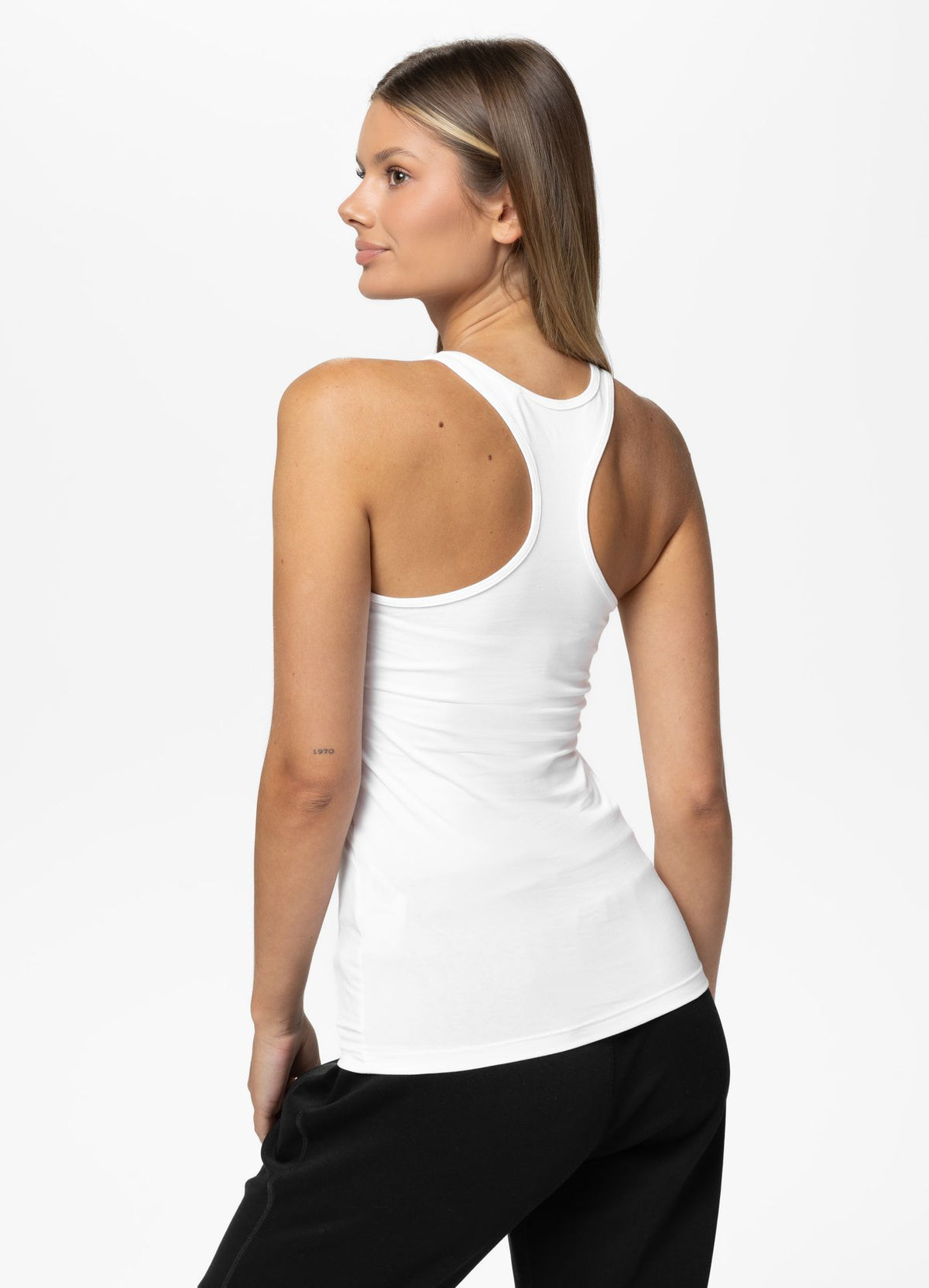 Women's Tank Top Slim Fit PUPPY - White