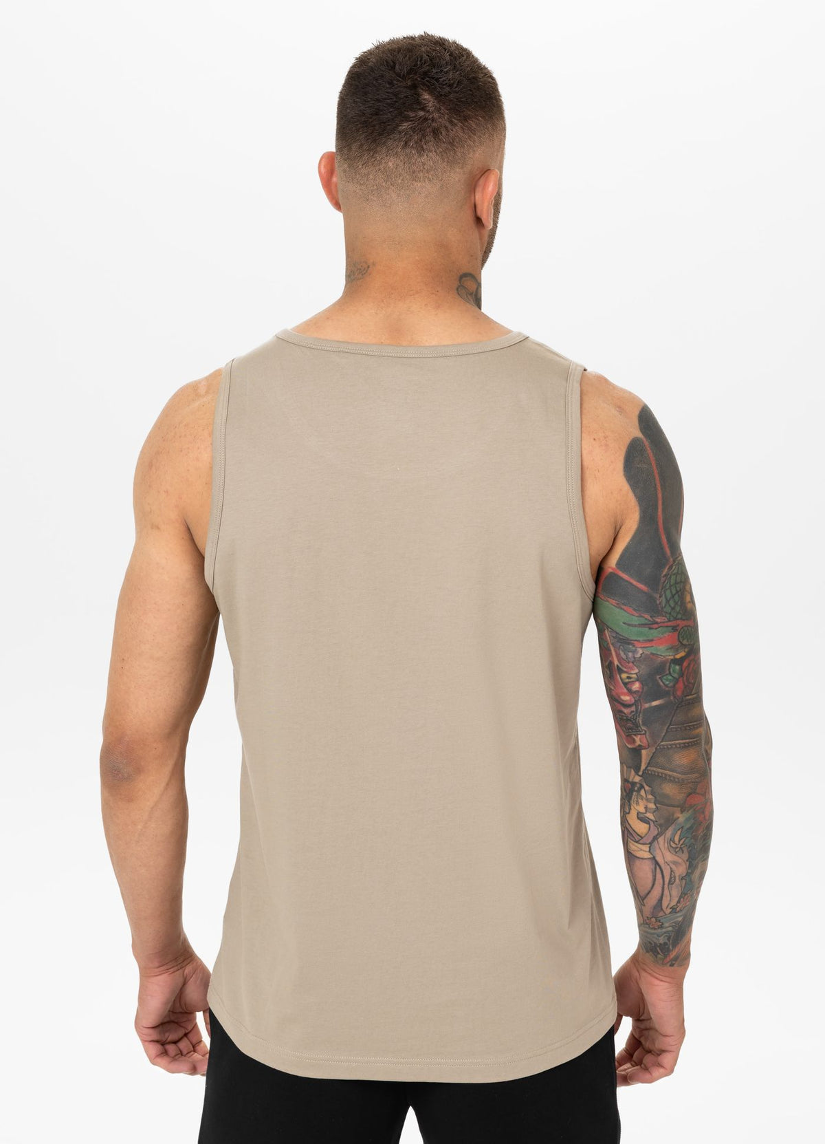 Men's Tank Top Coolmax SCOTT - Dark sand
