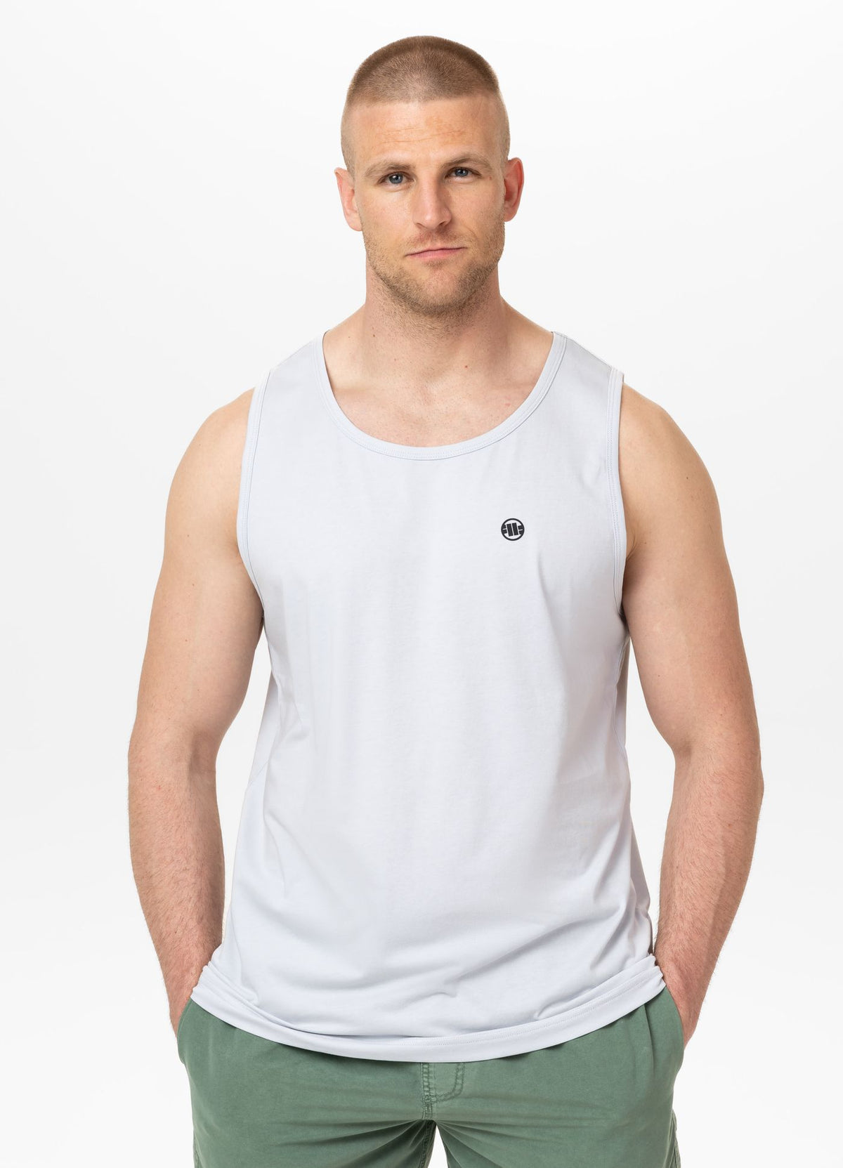 Men's Tank Top Coolmax SCOTT - Whity Blue