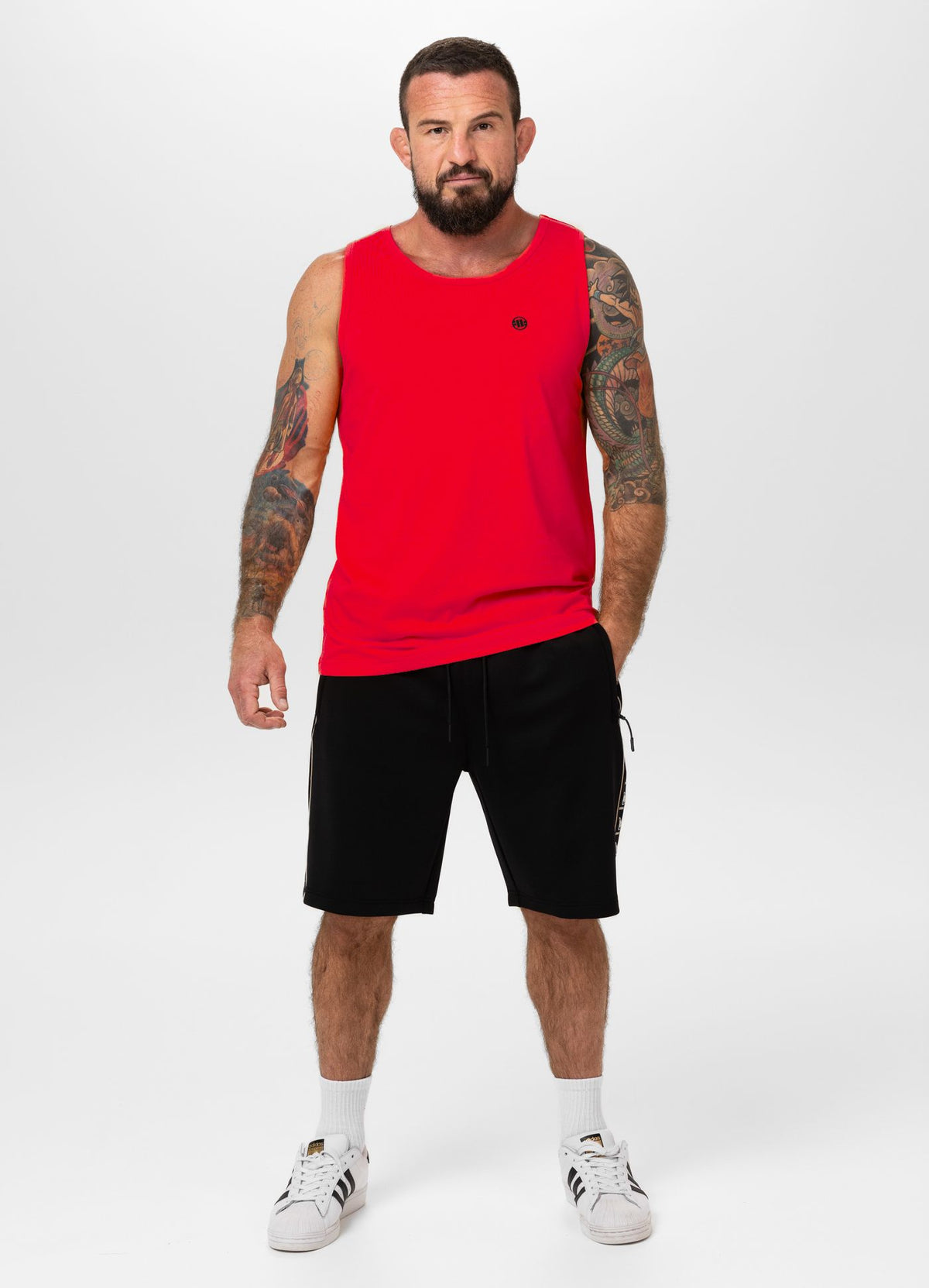 Men's Tank Top Coolmax SCOTT - Fluo red