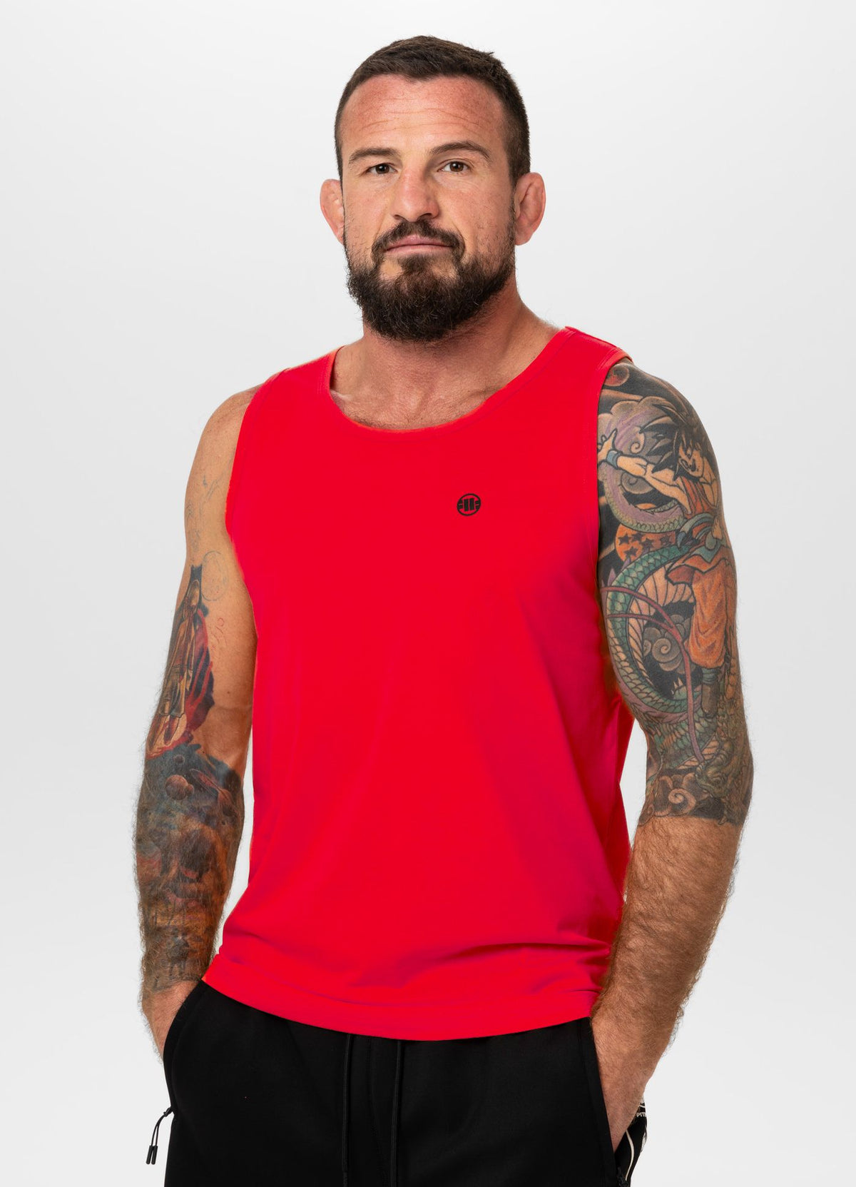 Men's Tank Top Coolmax SCOTT - Fluo red