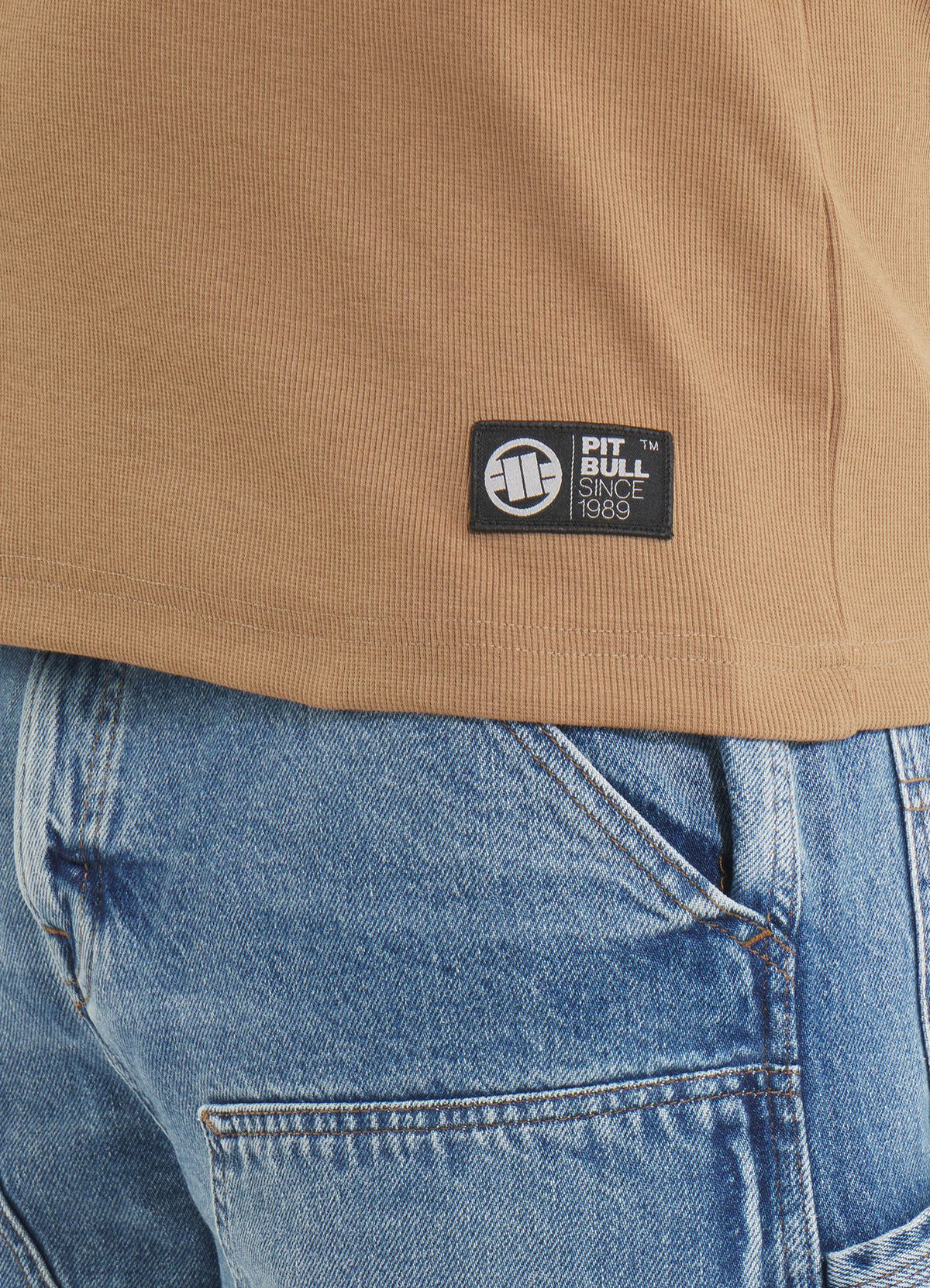 Men's Tank Top Rib BOXING - Coyote brown