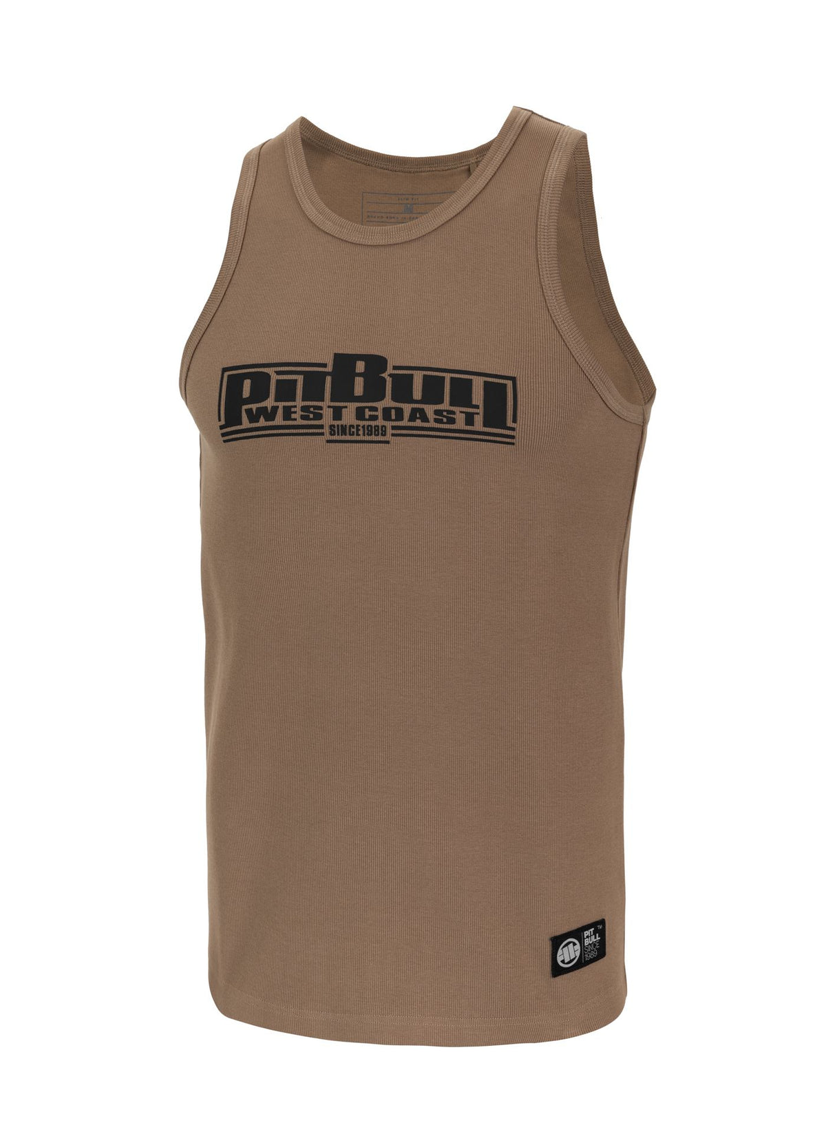 Men's Tank Top Rib BOXING - Coyote brown