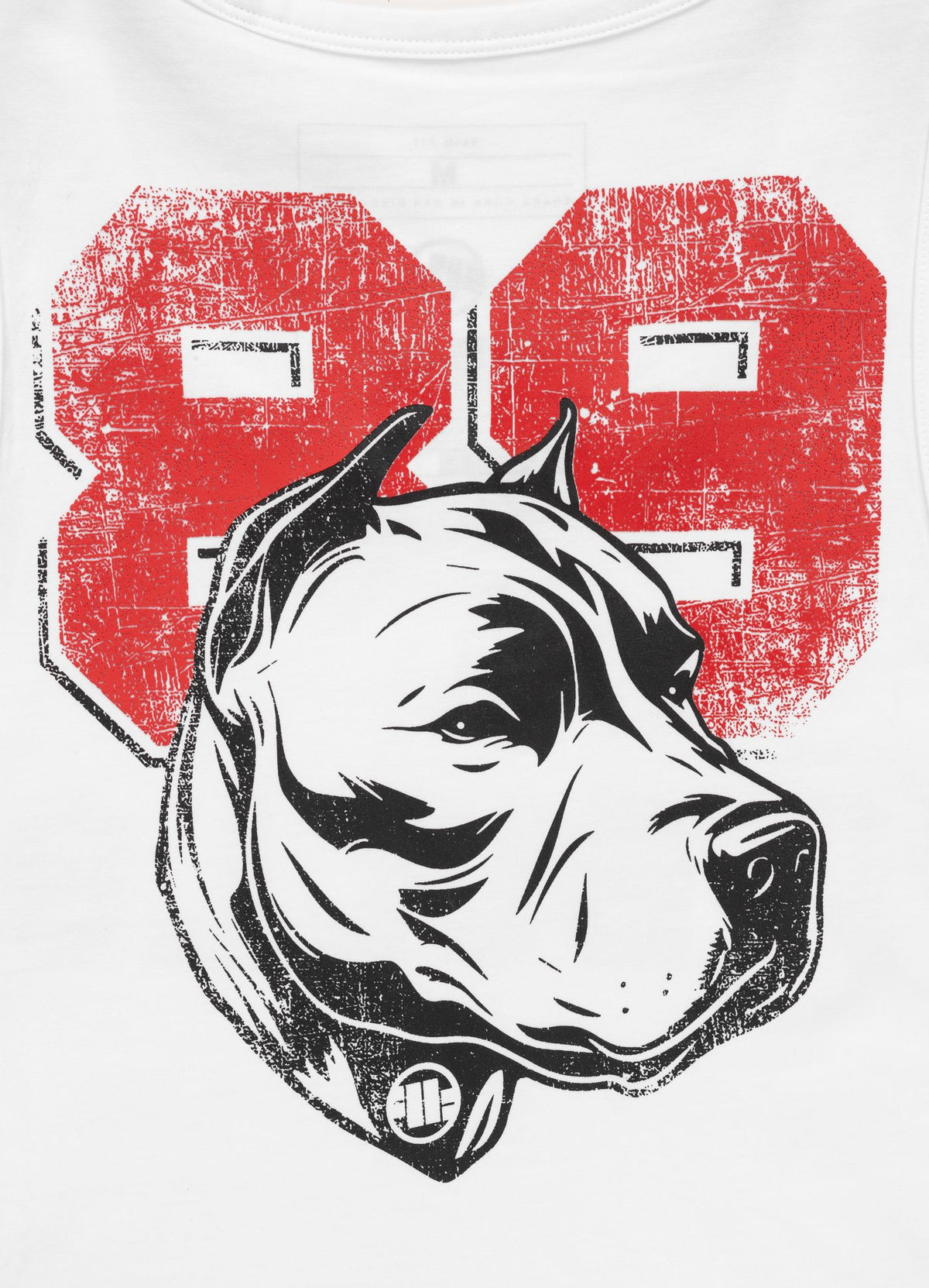 Men's Tank Top Slim Fit Dog 89 - White