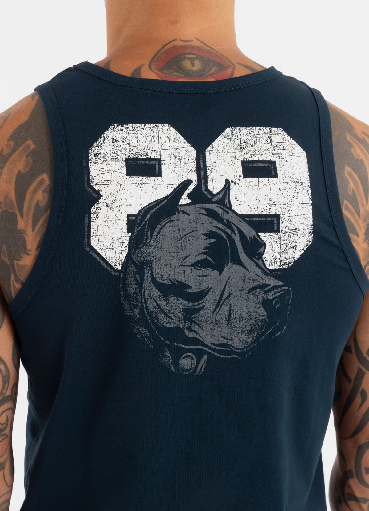 Men's Tank Top Slim Fit Dog 89 - Navy