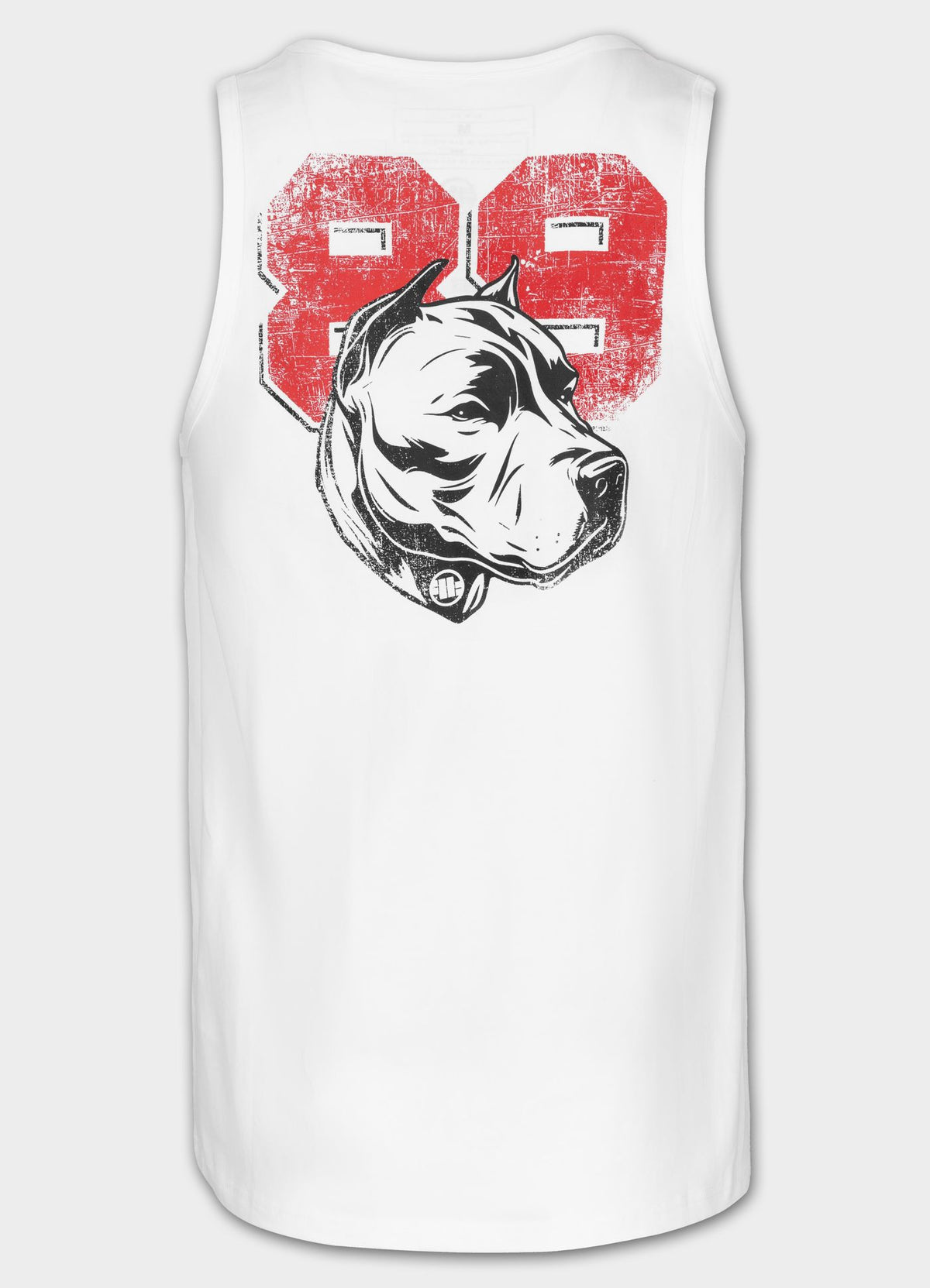 Men's Tank Top Slim Fit Dog 89 - White