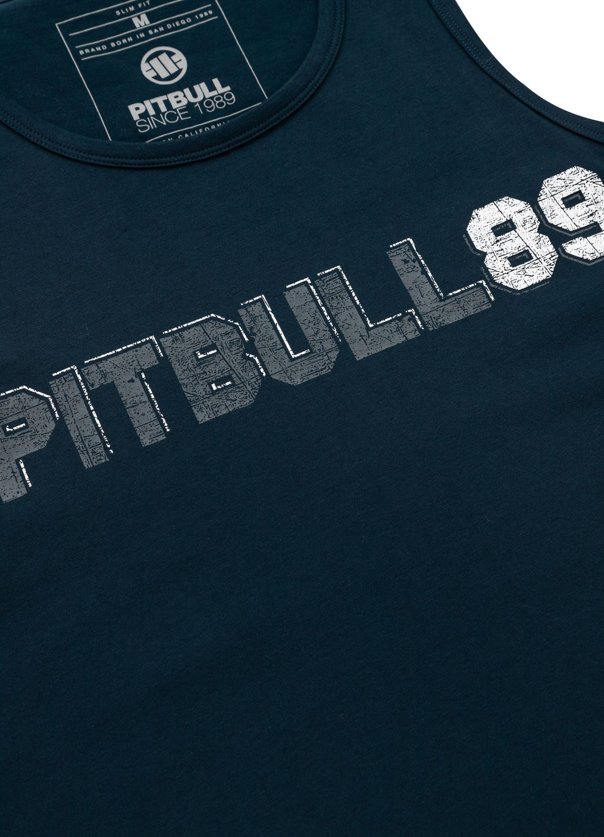 Men's Tank Top Slim Fit Dog 89 - Navy