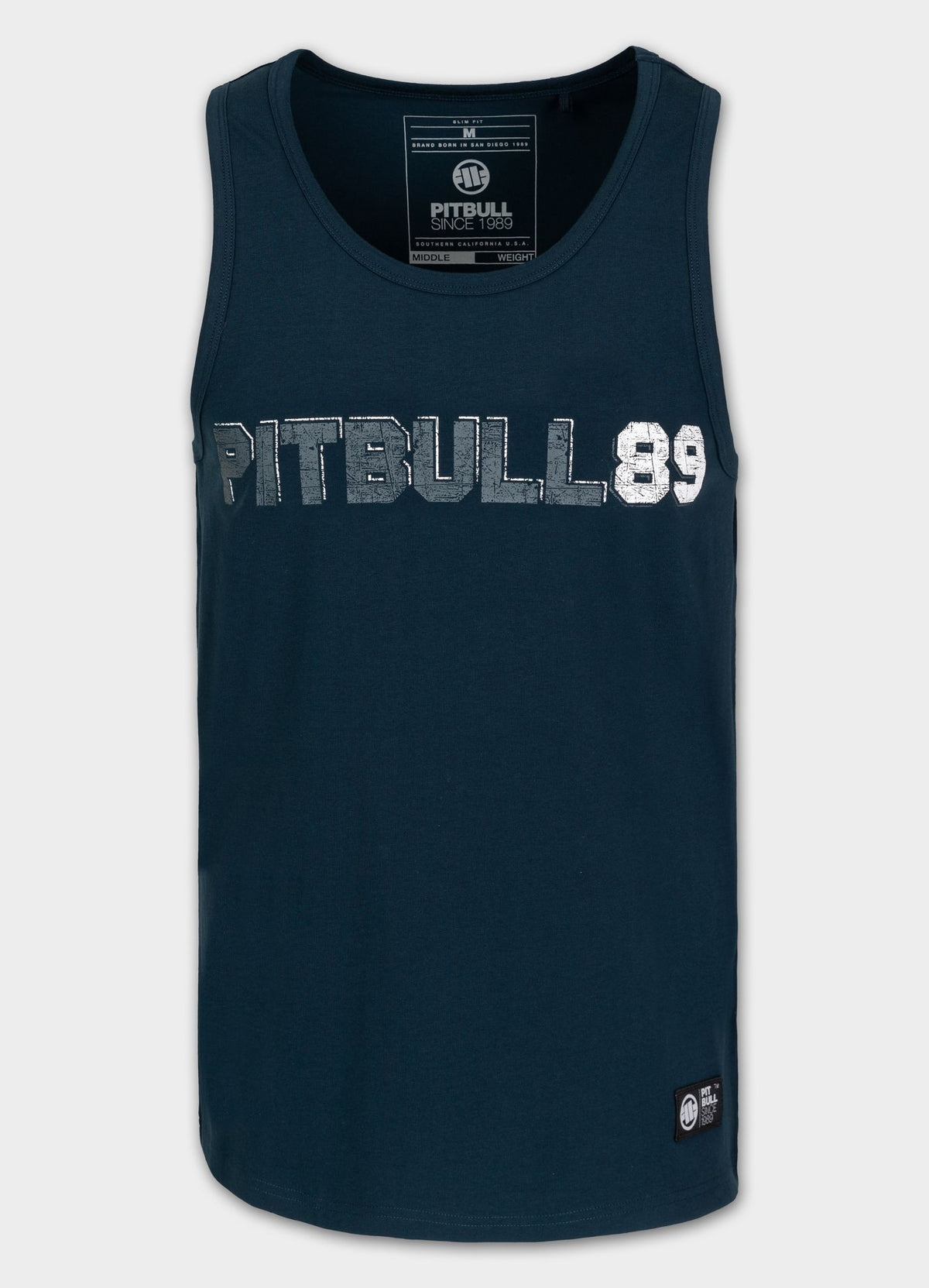 Men's Tank Top Slim Fit Dog 89 - Navy