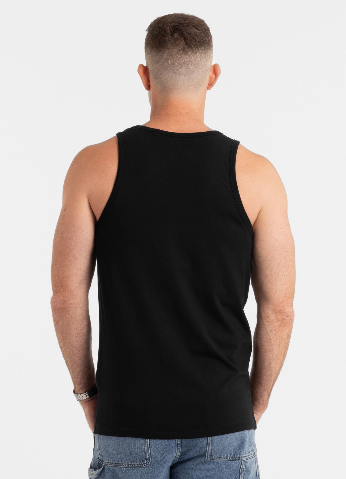 Men's Tank Top Slim Fit Drive - Black