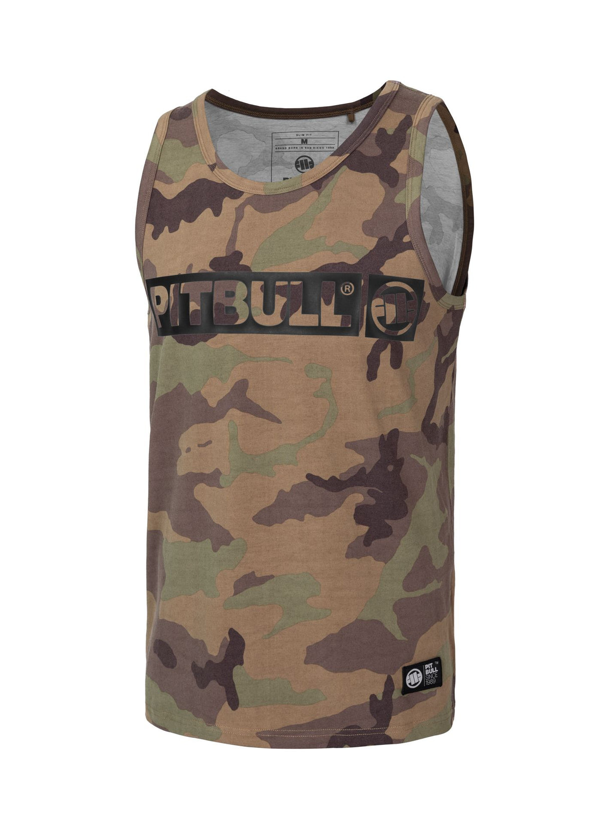 Men&#39;s Tank Top Slim Fit Hilltop - Woodland Camo