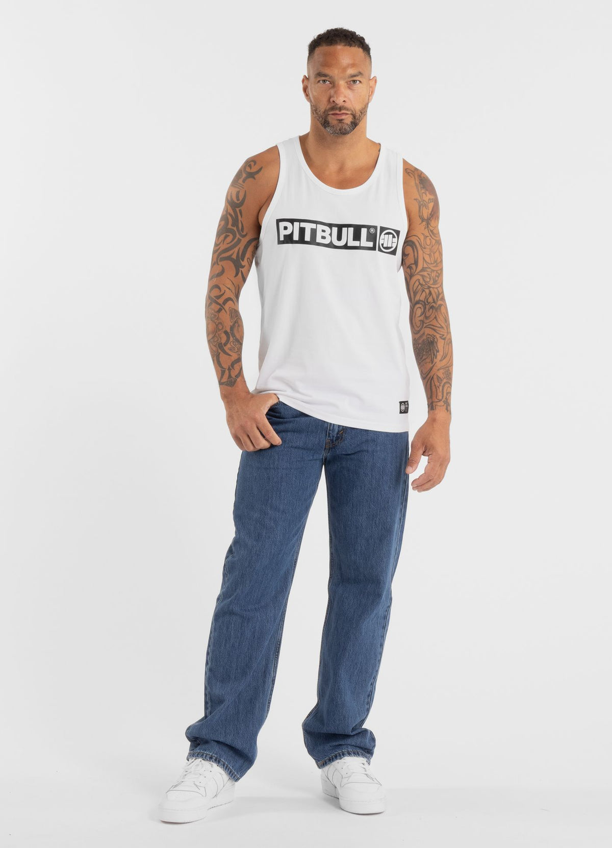 Men&#39;s Tank Top Slim Fit Hilltop - White