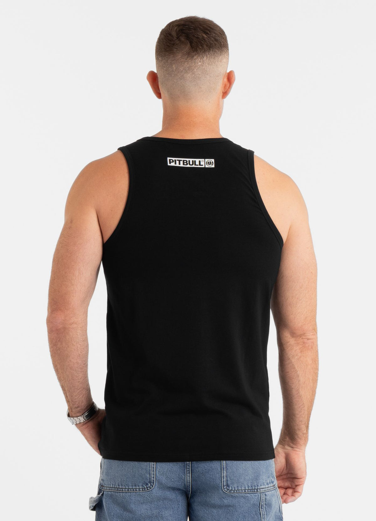 Men&#39;s Tank Top Slim Fit Hilltop - Black