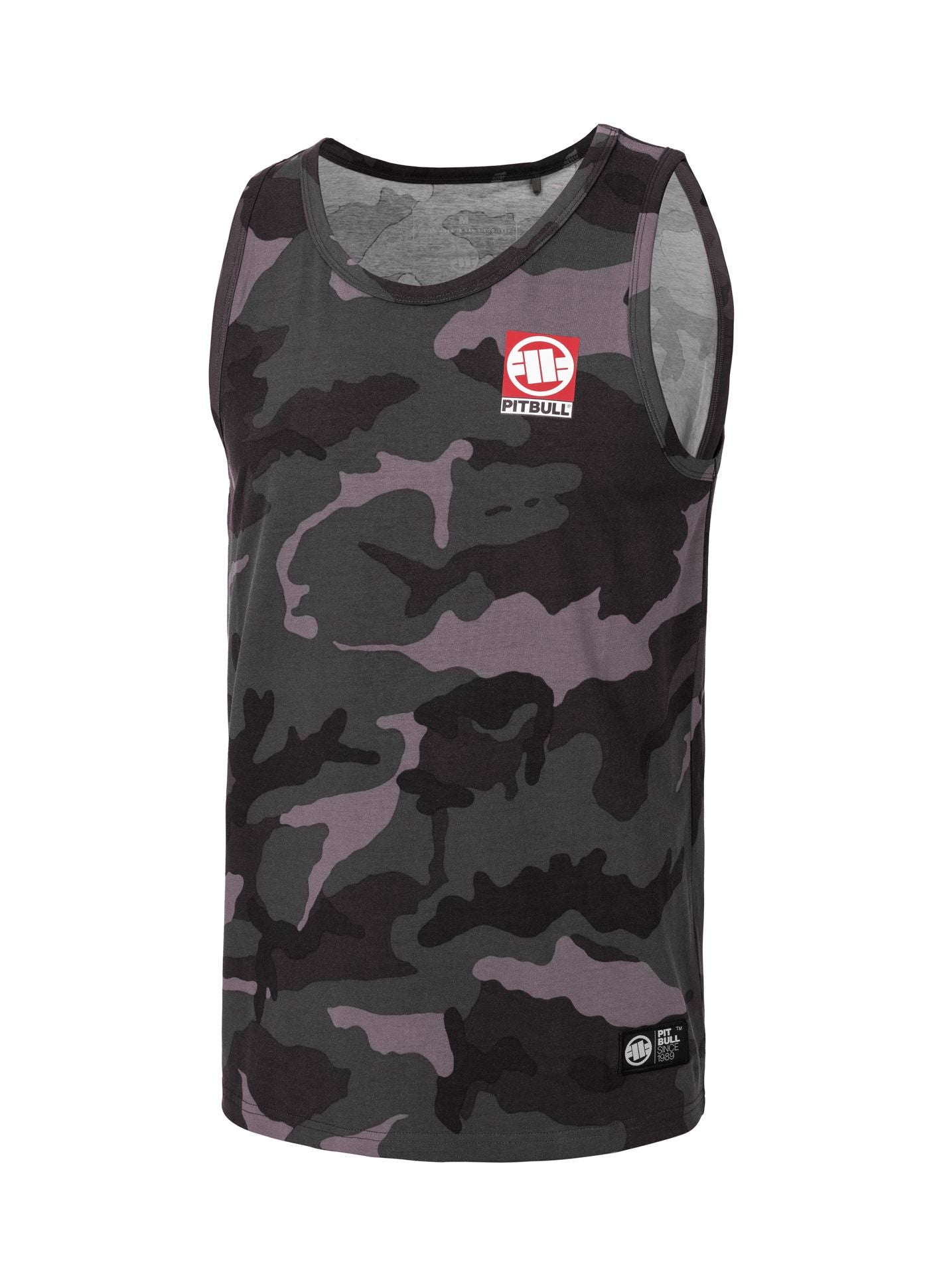 Men's Tank Top Slim Fit Small Hilltop - All Black Camo