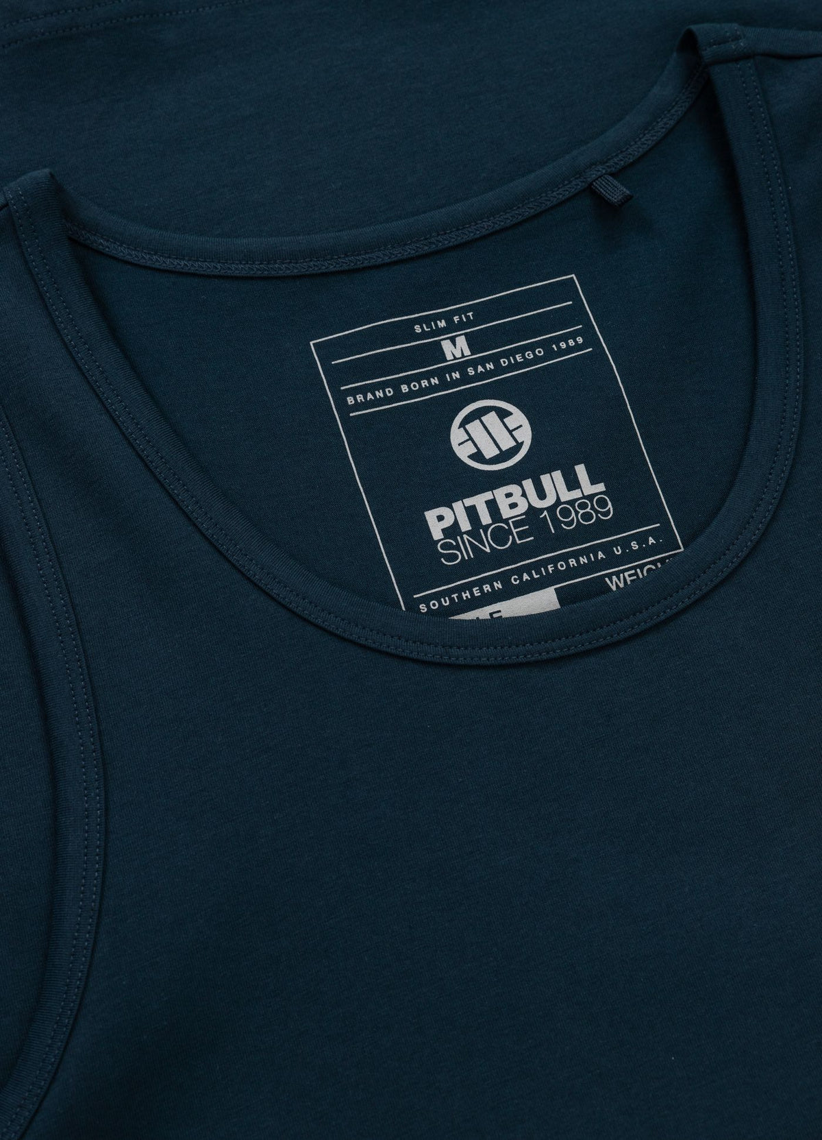 Men's Tank Top Slim Fit Small Logo - Navy