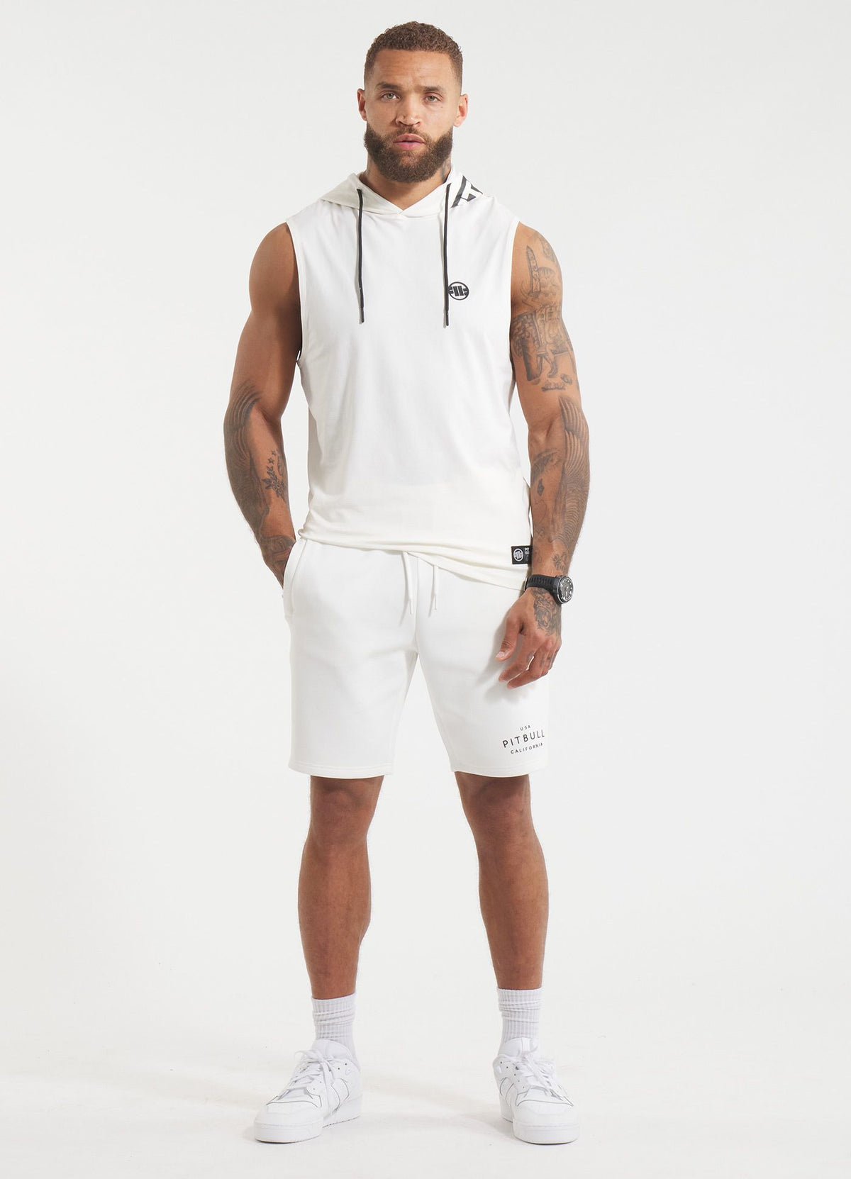Hoodie tank top Spandex Hilltop - Offwhite