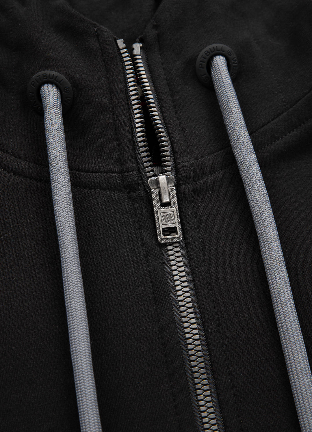 RENO French Terry Black Hooded Zip.