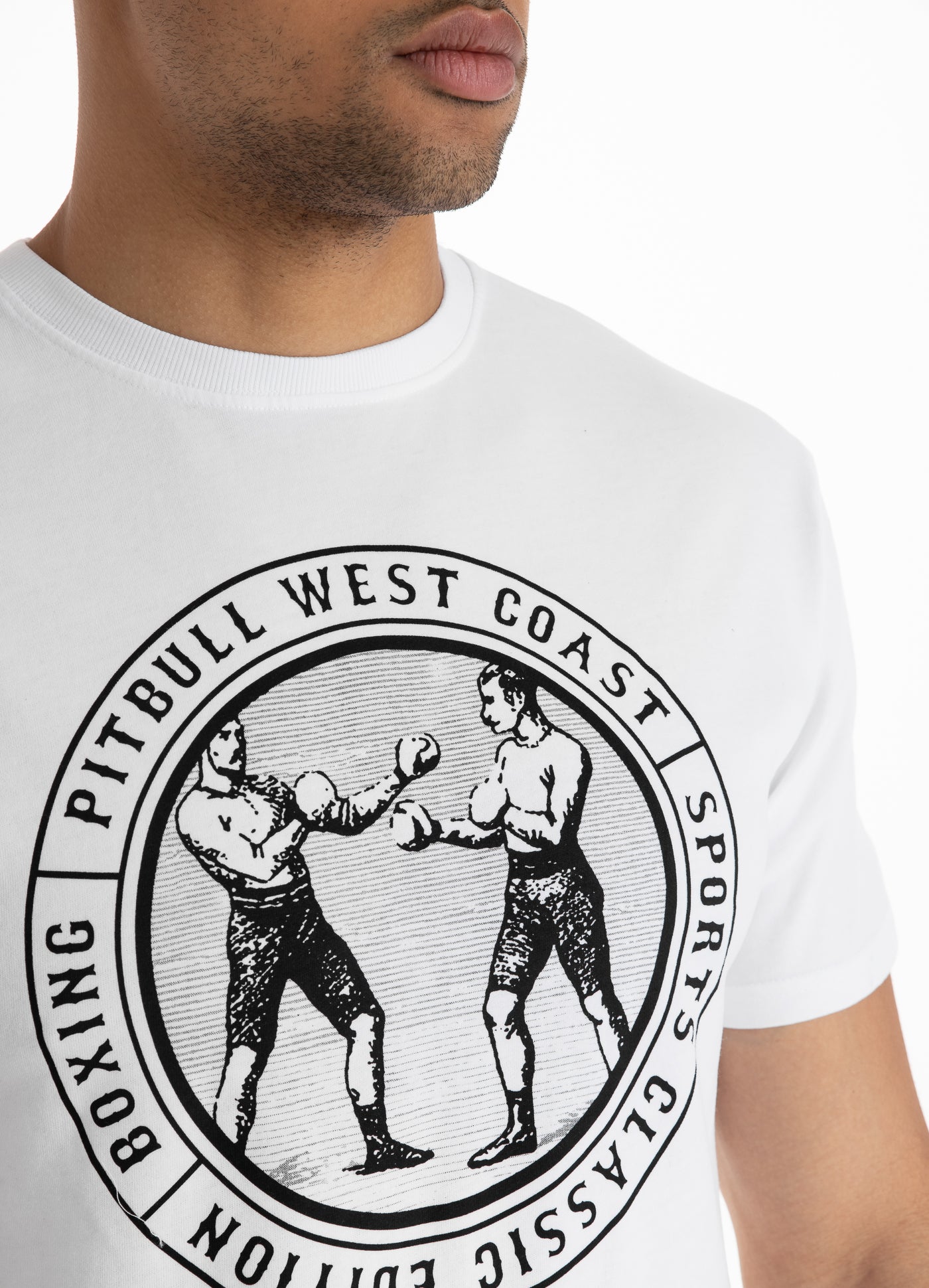 bud zoom Bevidst Buy VINTAGE BOXING Heavyweight White T-shirt | Pitbull Store