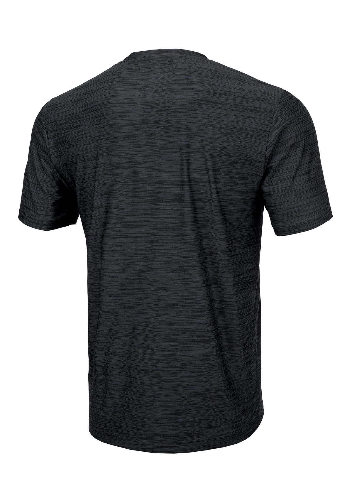 NO LOGO Black Melange T-shirt.