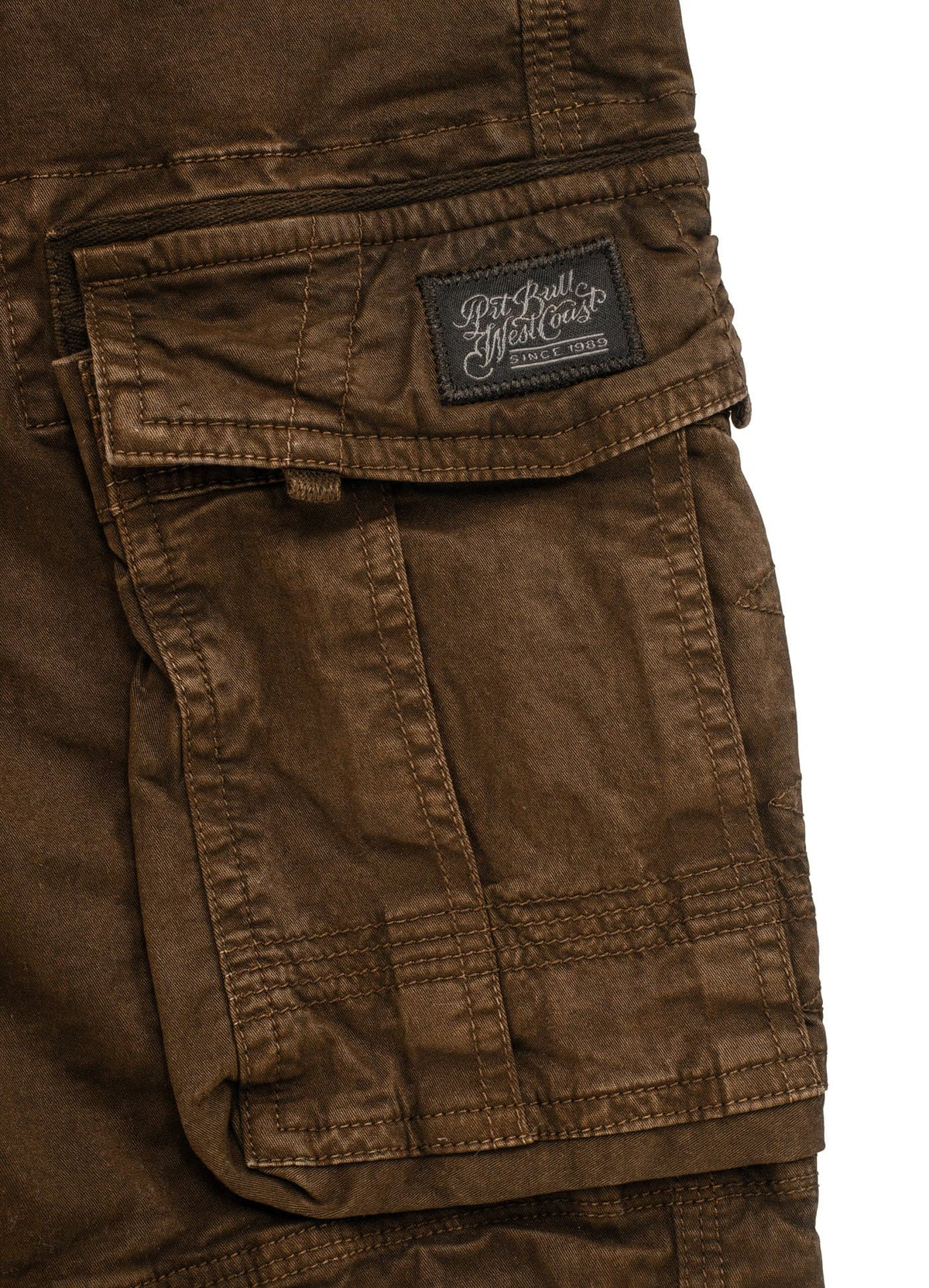 CARVER Brown Cargo shorts.