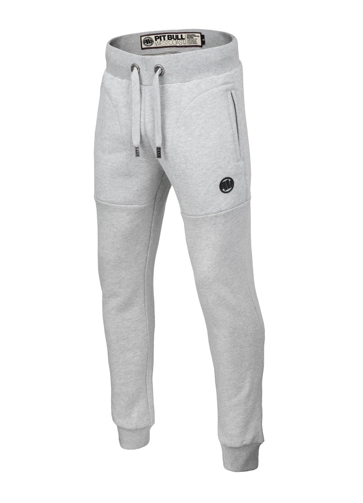 Buy SMALL LOGO 21 Grey Melange Track Pants | Pitbull Store