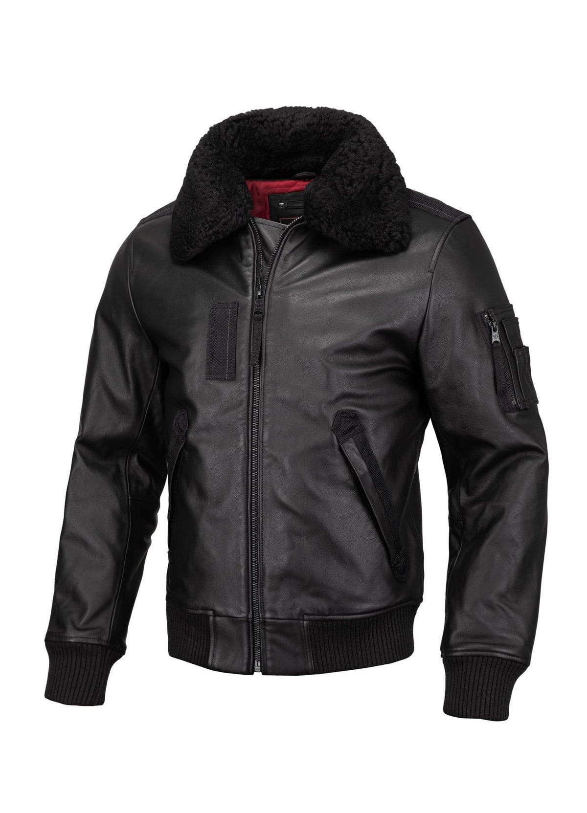 BRANDO Black Leather Jacket.