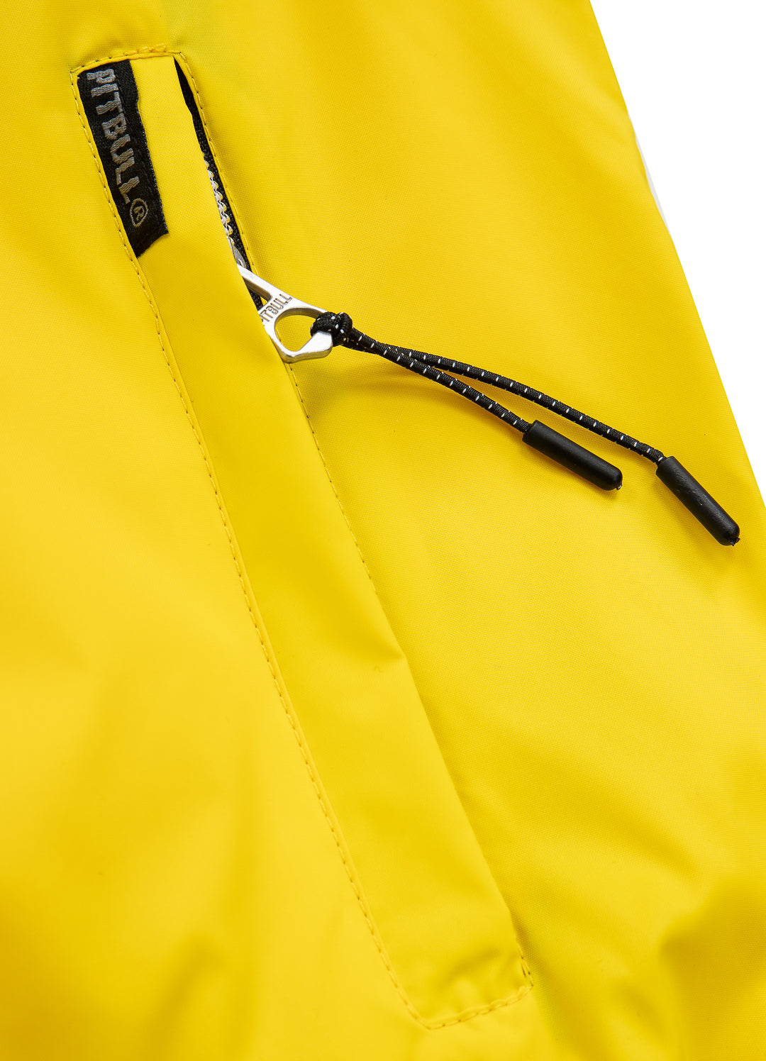 DAHLIA Yellow Hooded Nylon Jacket.