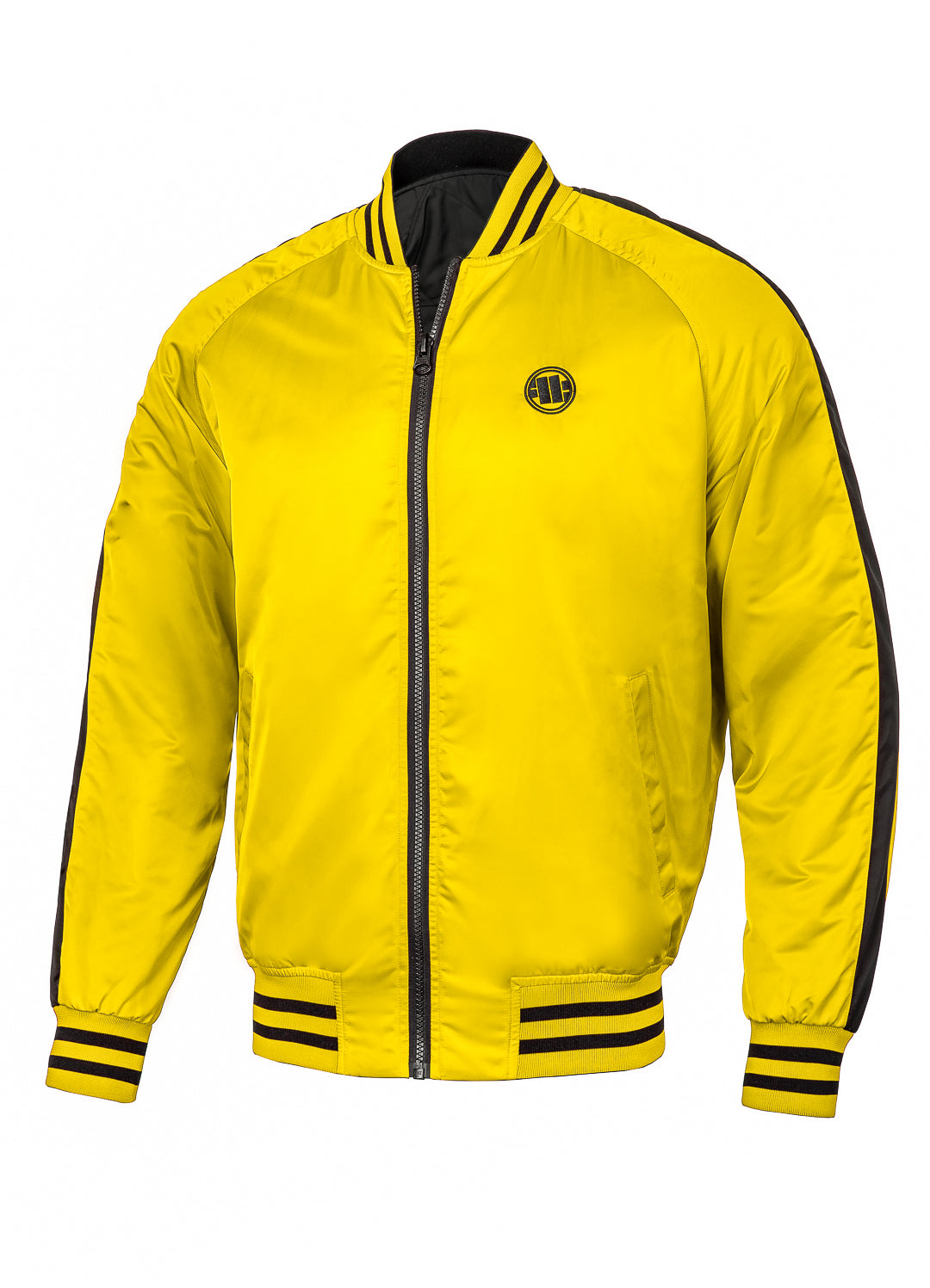 BROADWAY BIG LOGO Yellow Reversible Jacket.