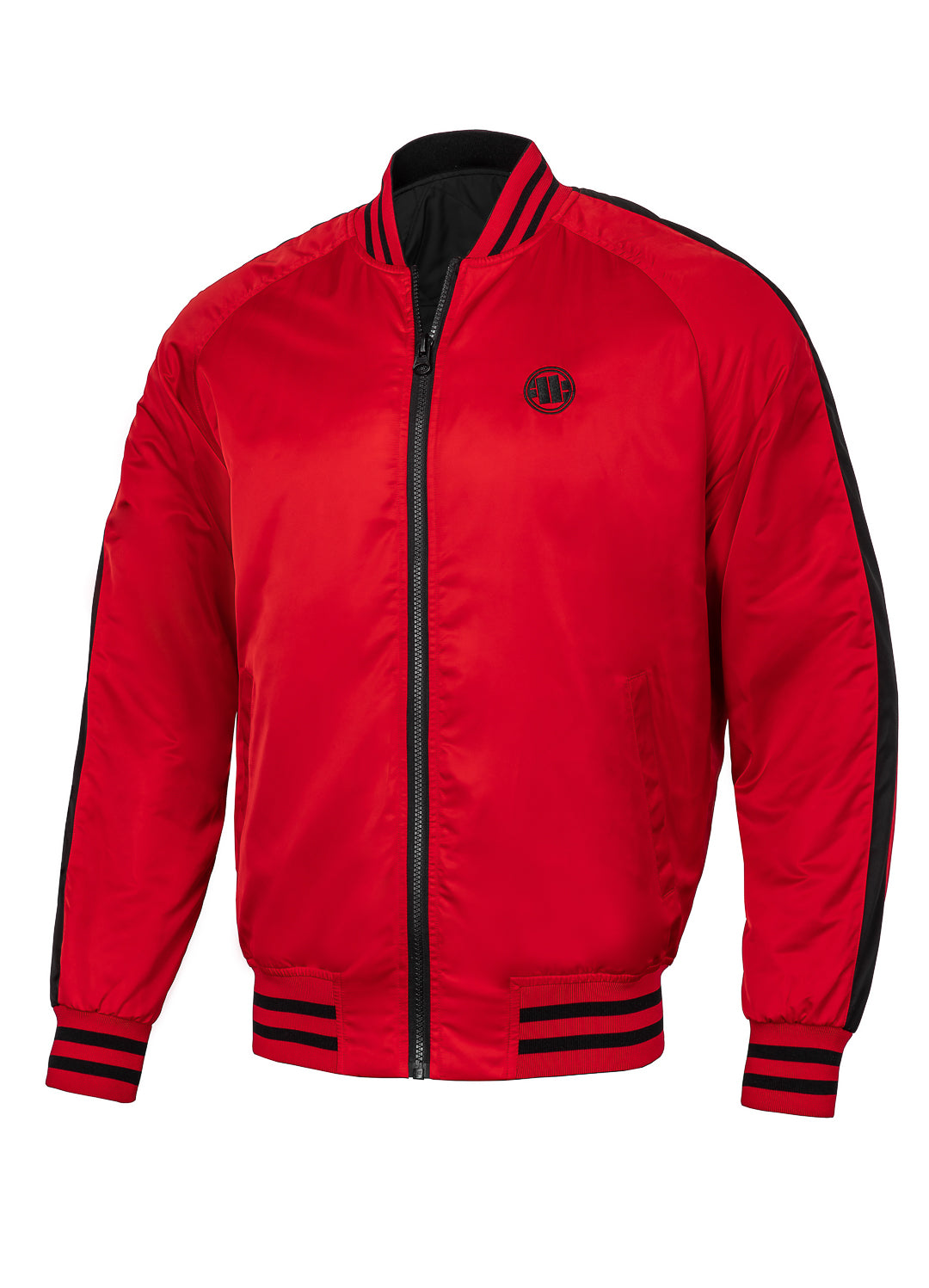 BROADWAY BIG LOGO Red Reversible Jacket.
