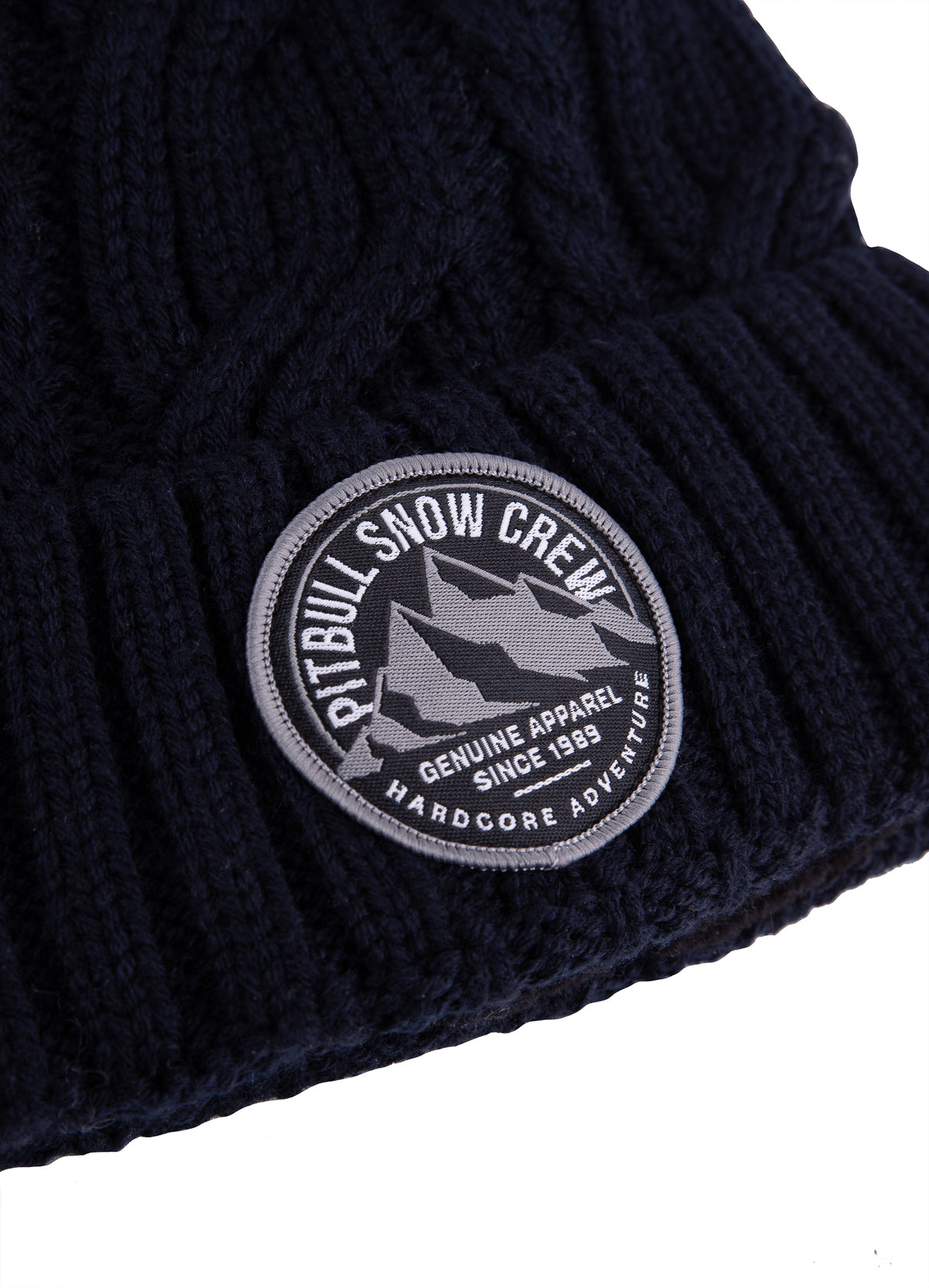 SNOW CREW Dark Navy Winter Beanie.