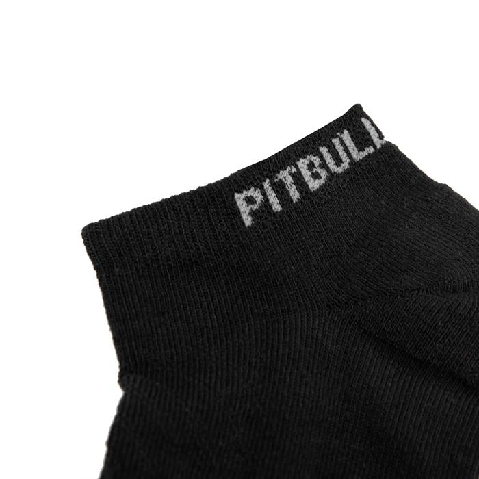 Socks Noshow PitbullSports 2 Pairs Black - Pitbull West Coast U.S.A. 