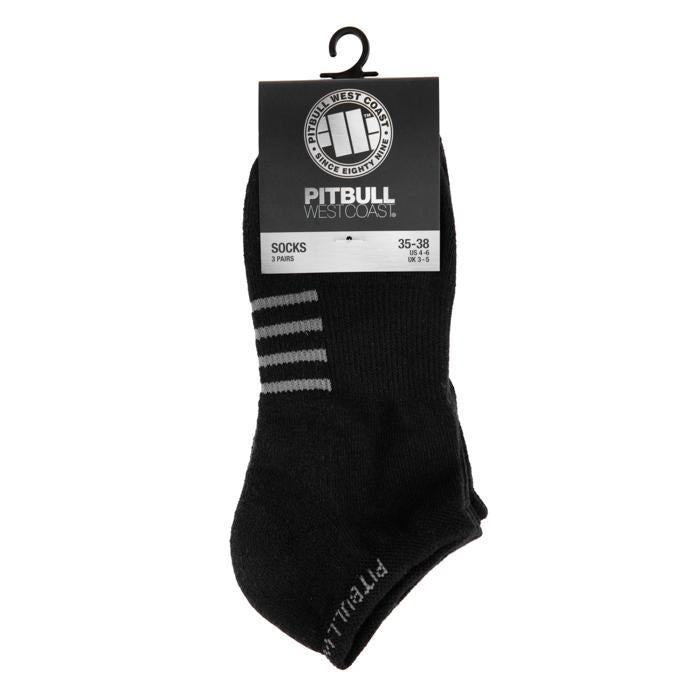 Pad Socks 3pack Black - Pitbull West Coast U.S.A. 