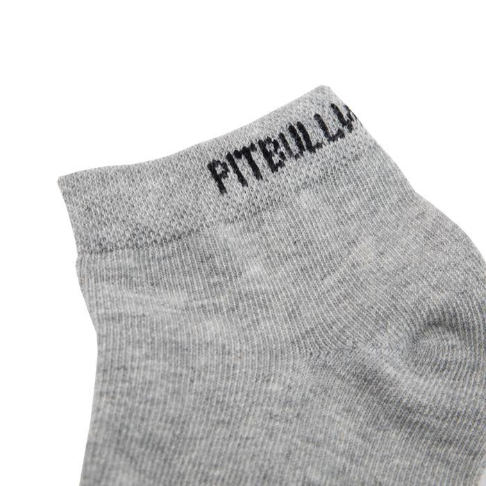 Low Ankle Socks 3pack Grey - Pitbull West Coast U.S.A. 