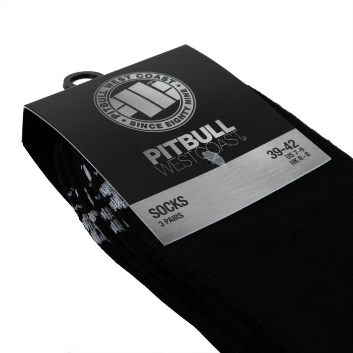 Thin Pad2 TNT Socks 3pack Black - Pitbull West Coast U.S.A. 