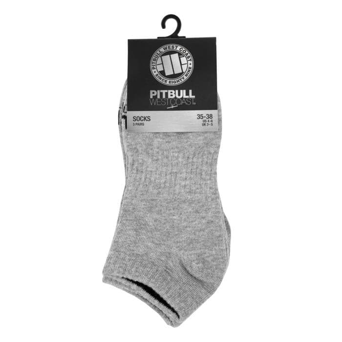 Thin Socks Pad TNT 3pack Grey - Pitbull West Coast U.S.A. 