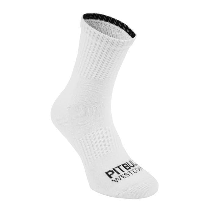 Thin High Ankle TNT Socks 3pack White/Grey/Charcoal - Pitbull West Coast U.S.A. 