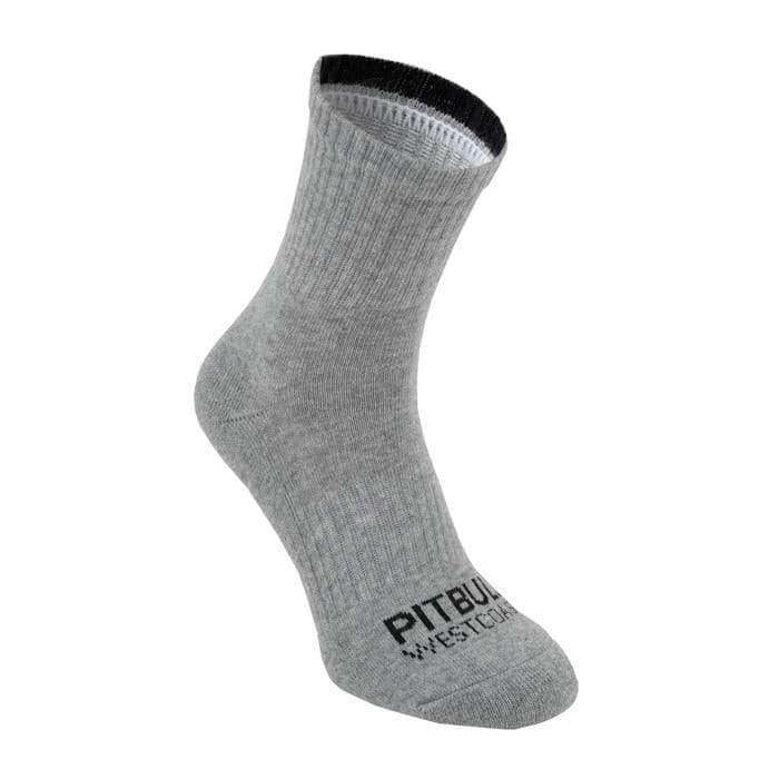 Thin High Ankle TNT Socks 3pack White/Grey/Black - Pitbull West Coast U.S.A. 