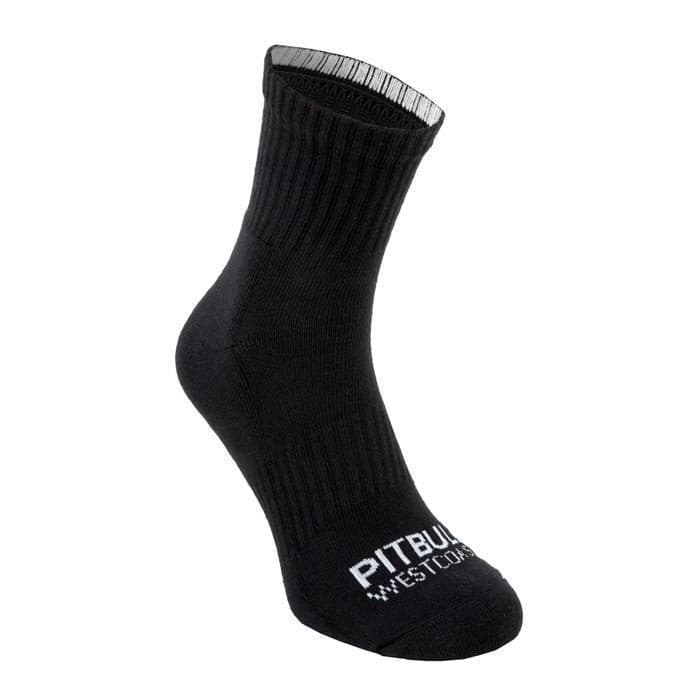 Thin High Ankle TNT Socks 3pack White/Charcoal/Black - Pitbull West Coast U.S.A. 