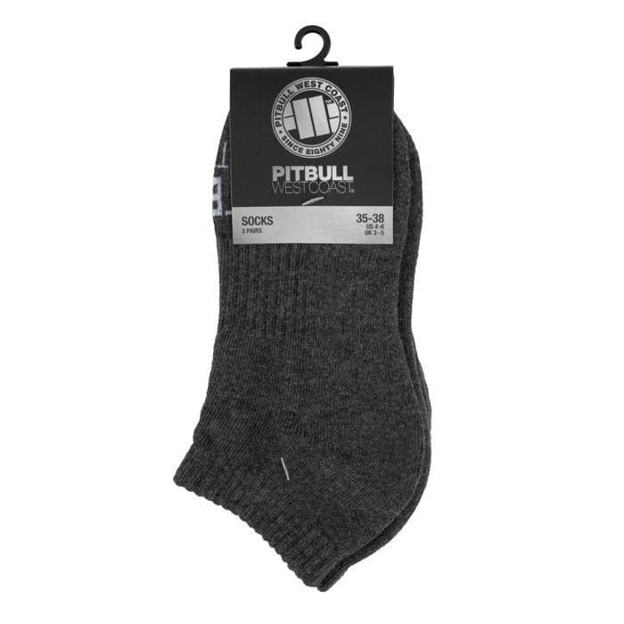 Socks Pad TNT 3pack Charcoal - Pitbull West Coast U.S.A. 