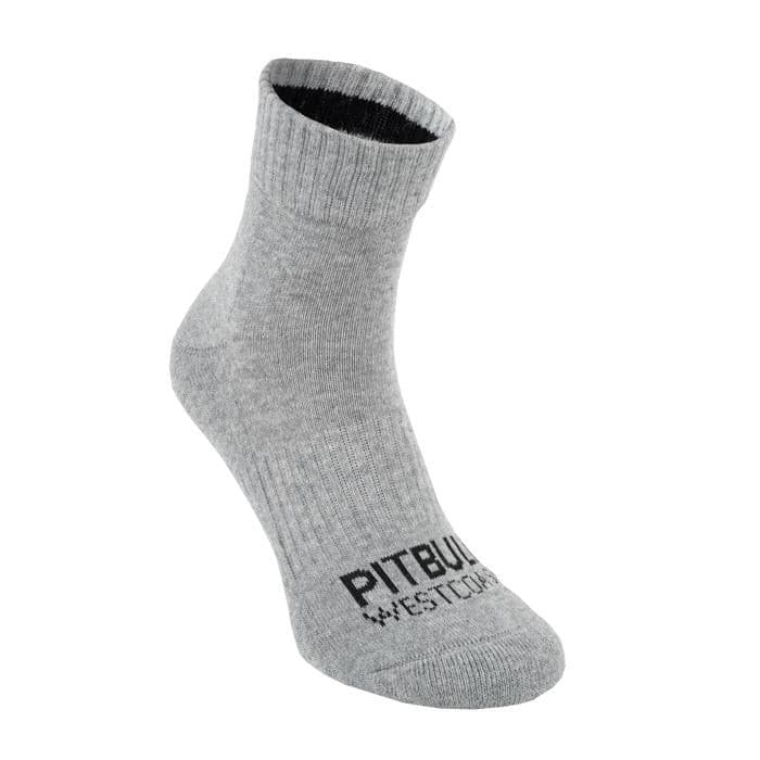 Low Ankle Socks TNT 3pack Grey - Pitbull West Coast U.S.A. 