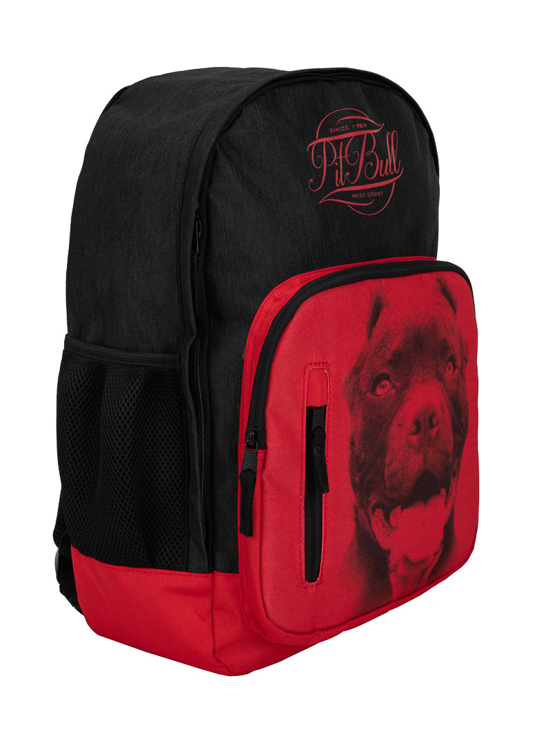 PITBULL IR Red/Black Backpack.