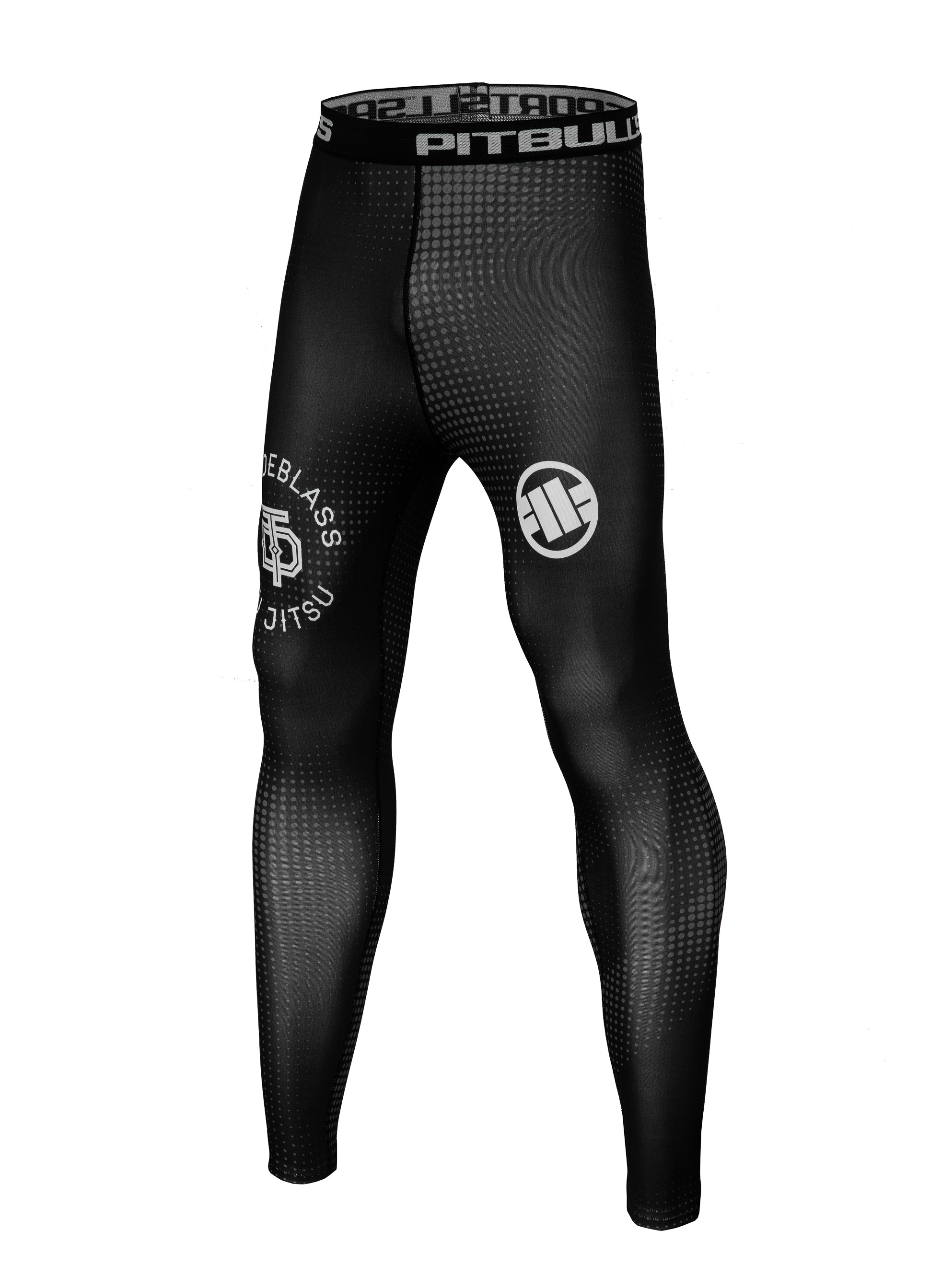 TOM DEBLASS DOT Black Compression Pants.